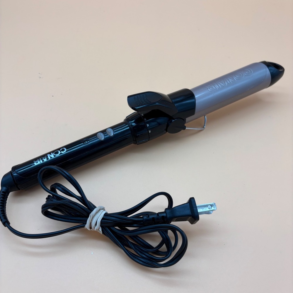 Conair Instant Heat 1.25 Inch Curling Iron Black Silver CD87R